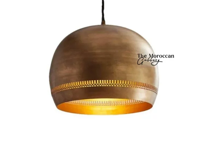 Gold Dome Lamp - TheMoroccanGallery.com