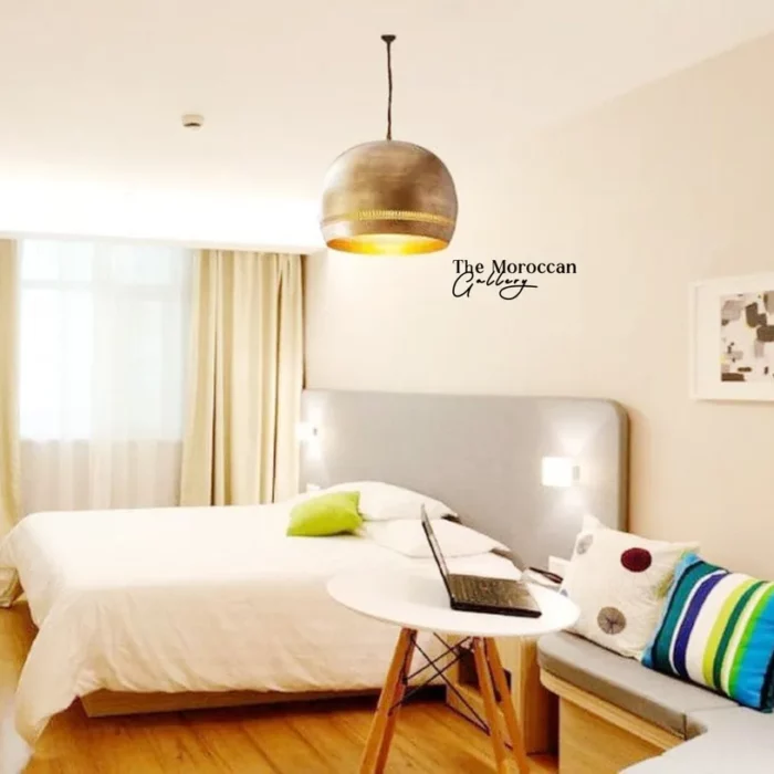 Gold Dome Lamp - TheMoroccanGallery.com