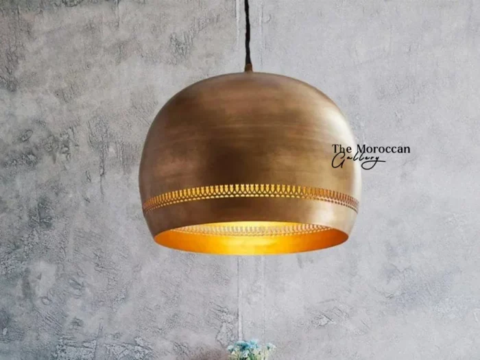 Gold Dome Lamp - TheMoroccanGallery.com