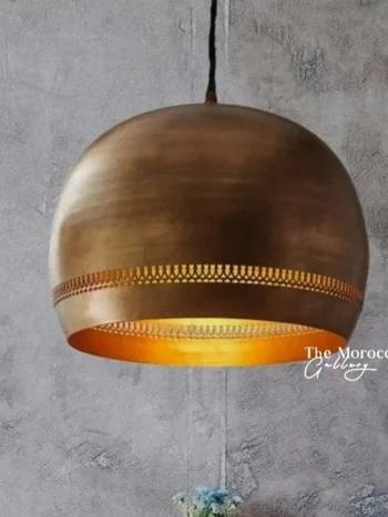 Gold Dome Lamp - TheMoroccanGallery.com