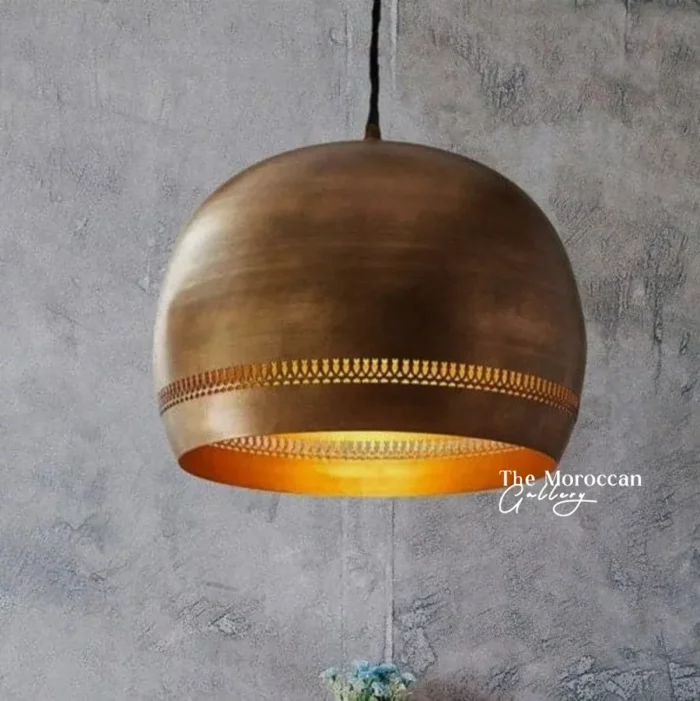 Gold Dome Lamp - TheMoroccanGallery.com