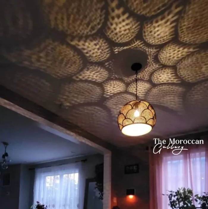 Brass Ceiling Lamp - TheMoroccanGallery.com