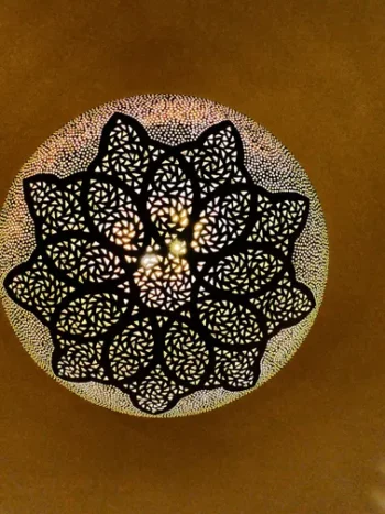 Brass Ceiling Lamp - TheMoroccanGallery.com