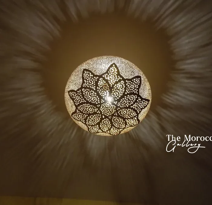 Brass Ceiling Lamp - TheMoroccanGallery.com
